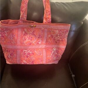 Floral Pink Vera Bradley Tote Bag/diaper bag
